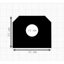 Luikenpakking | EPDM | 30 x 25 mm